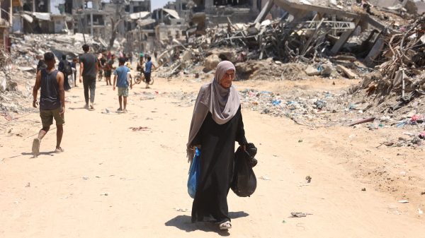 A Gaza City Neighborhood Is Left in Ruins After Israeli Troops Withdraw