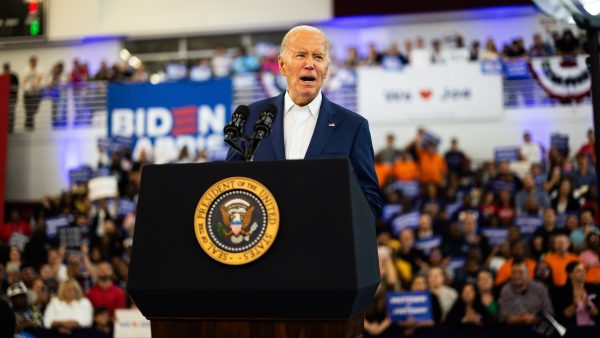 A Fiery Biden, Ignoring Critics, Attacks Trump to Chants of ‘Lock Him Up’