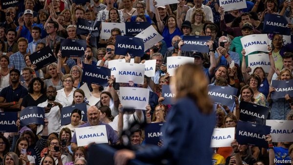 Kamala Harris’s first rally | Latest US politics news from The Economist