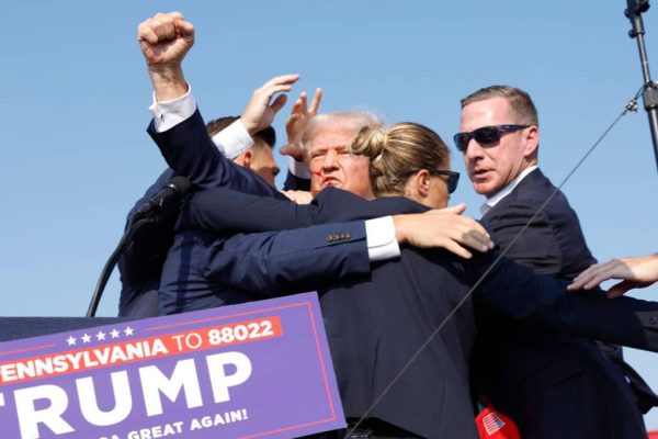 Trump Whisked Off Stage at Rally After Apparent Gunshots Ring Through the Crowd