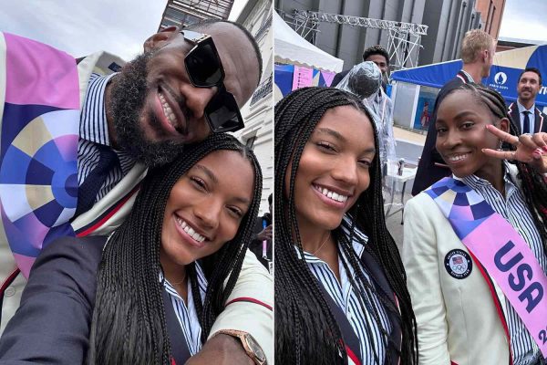 See Epic Behind-the-Scenes Photos of Team USA’s Athletes at the Paris Olympics Opening Ceremony