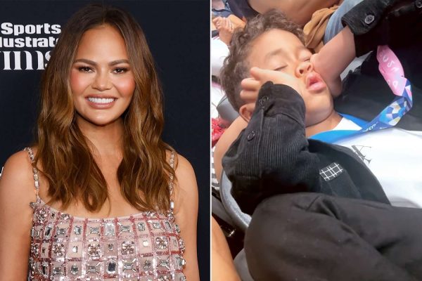 Chrissy Teigen Shares Video of Son Miles Asleep at the Olympics