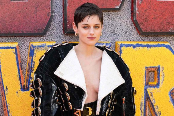 Emma Corrin Goes Topless in Risky Schiaparelli Look at ‘Deadpool & Wolverine’ Event