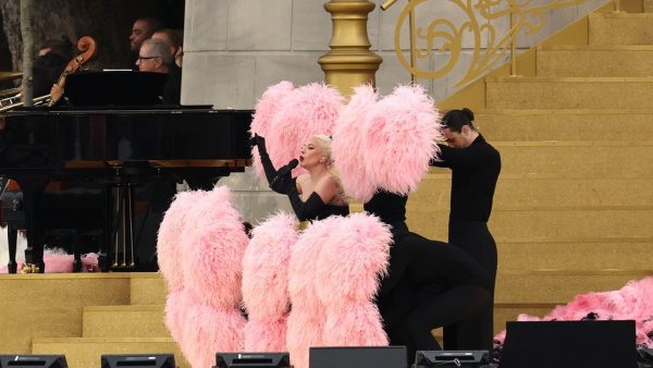 Lady Gaga Rehearsing For The Olympics Opening Ceremony