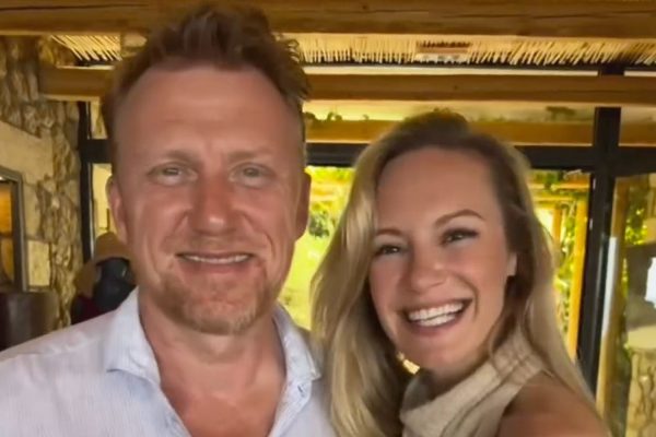 Kevin McKidd and Danielle Savre Share a Kiss on Romantic Greece Vacation