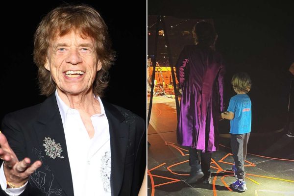 Mick Jagger Poses with 7-Year-Old Son Deveraux in Sweet Birthday Tribute Shared by Girlfriend Melanie Hamrick