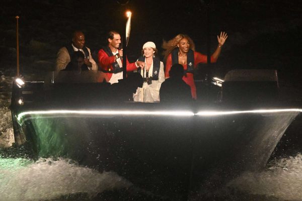 Rafael Nadal and Serena Williams Just Sped Down the Seine to Help Light Epic Olympic Cauldron During 2024 Opening Ceremony