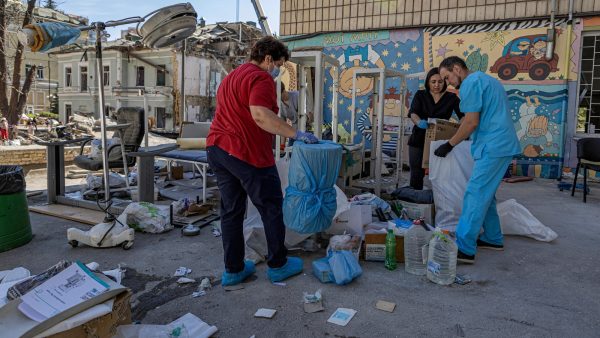 In a diplomatic quirk, Russia chairs a UN meeting decrying its strike on a Ukraine kids’ hospital