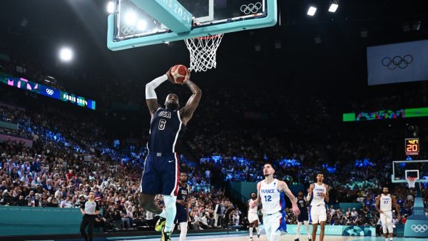 The U.S. men’s basketball team topples France to win its fifth straight Olympic gold