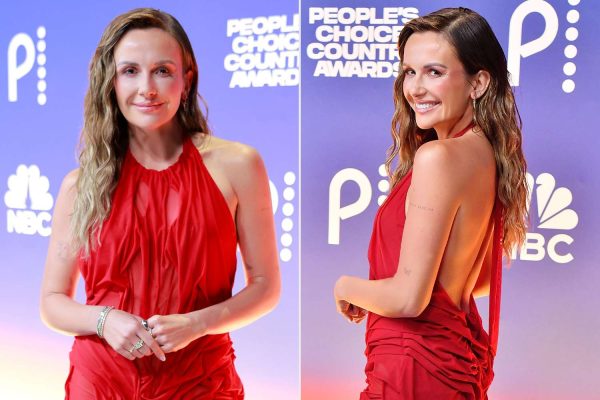 Carly Pearce Wears Red Hot Mini to 2024 People’s Choice Country Awards — and It’s Even Better from the Back