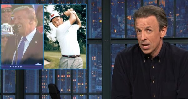 Trump’s NSFW Arnold Palmer Story Broke Seth Meyers’ Brain