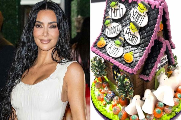 Kim Kardashian Shows Off ‘Cute’ Gingerbread Halloween House and Fun Fall Cupcakes She Baked with Her Kids