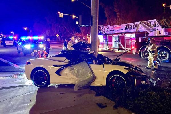 Calif. Man Survives Car Crash Despite Traffic Pole Nearly Splitting His Vehicle in Half