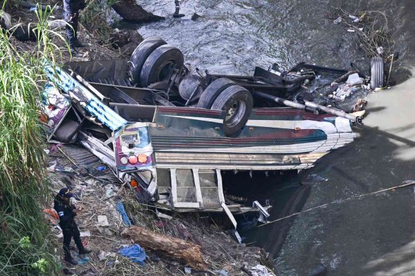 At Least 50 Killed After Bus Plunges Off Bridge and Crashes Into Ravine in Guatamala